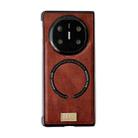 For Huawei Mate X6 Crazy Horse Texture Magnetic Magsafe PU Phone Case(Red) - 1