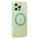 For iPhone 16 Pro Max Solid Color 360 Degree Rotating Holder MagSafe Magnetic Phone Case(Green) - 2