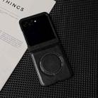 For Motorola Razr 50 / 60 Crazy Horse Texture Magnetic Magsafe PU Phone Case(Black) - 2