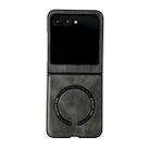 For Motorola Razr 50 / 60 Crazy Horse Texture Magnetic Magsafe PU Phone Case(Green) - 1