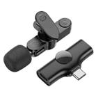Borofone BFK12 Trophy USB-C / Type-C Lavalier Wireless Digital Microphone(Black) - 3