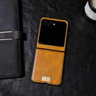 For Motorola Razr 50 / 60 Crazy Horse Texture PU Phone Case(Orange) - 2