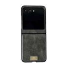 For Motorola Razr 50 / 60 Crazy Horse Texture PU Phone Case(Green) - 1