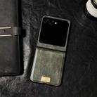 For Motorola Razr 50 / 60 Crazy Horse Texture PU Phone Case(Green) - 2