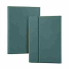 For iPad Air 11 2024 / Air 11 2025 Colorful Backlight Bluetooth Keyboard Leather Tablet Case(Dark Green) - 2
