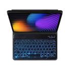 For Xiaomi Pad 7 / Pad 7 Pro 11.2 PXD-MI7 Backlight Voltage Keyboard Leather Tablet Case(Black) - 3