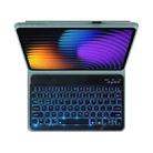 For Xiaomi Pad 7 / Pad 7 Pro 11.2 PXD-MI7 Backlight Voltage Keyboard Leather Tablet Case(Misty Blue) - 3