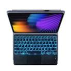 For Xiaomi Pad 7 / Pad 7 Pro 11.2 PST-MI7 Touch Pad Backlight Voltage Keyboard Leather Tablet Case(Dark Purple) - 3