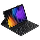 For Xiaomi Pad 7 / Pad 7 Pro 11.2 PX-MI7 Voltage Bluetooth Keyboard Leather Tablet Case(Black) - 1