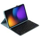 For Xiaomi Pad 7 / Pad 7 Pro 11.2 PX-MI7 Voltage Bluetooth Keyboard Leather Tablet Case(Misty Blue) - 1