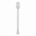 US Plug Rotatable 180 Degrees Power Outlet Extender Power Socket Extension Tool(White) - 1