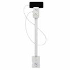 US Plug Rotatable 180 Degrees Power Outlet Extender Power Socket Extension Tool(White) - 2