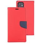 For iPhone 12 mini GOOSPERY FANCY DIARY Cross Pattern Horizontal Flip Leather Case with Holder & Card Slots & Wallet(Red) - 2
