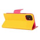 For iPhone 12 mini GOOSPERY FANCY DIARY Cross Pattern Horizontal Flip Leather Case with Holder & Card Slots & Wallet(Yellow) - 3