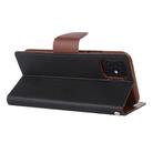 For iPhone 12 mini GOOSPERY FANCY DIARY Cross Pattern Horizontal Flip Leather Case with Holder & Card Slots & Wallet(Black Brown) - 3