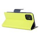 For iPhone 12 mini GOOSPERY FANCY DIARY Cross Pattern Horizontal Flip Leather Case with Holder & Card Slots & Wallet(Green) - 3