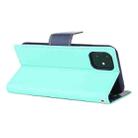 For iPhone 12 mini GOOSPERY FANCY DIARY Cross Pattern Horizontal Flip Leather Case with Holder & Card Slots & Wallet(Mint Green) - 3