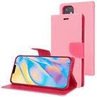 For iPhone 12 mini GOOSPERY FANCY DIARY Cross Pattern Horizontal Flip Leather Case with Holder & Card Slots & Wallet(Pink) - 1