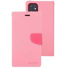 For iPhone 12 mini GOOSPERY FANCY DIARY Cross Pattern Horizontal Flip Leather Case with Holder & Card Slots & Wallet(Pink) - 2