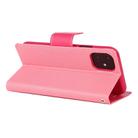 For iPhone 12 mini GOOSPERY FANCY DIARY Cross Pattern Horizontal Flip Leather Case with Holder & Card Slots & Wallet(Pink) - 3