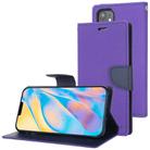 For iPhone 12 mini GOOSPERY FANCY DIARY Cross Pattern Horizontal Flip Leather Case with Holder & Card Slots & Wallet(Purple) - 1