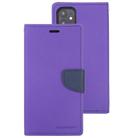 For iPhone 12 mini GOOSPERY FANCY DIARY Cross Pattern Horizontal Flip Leather Case with Holder & Card Slots & Wallet(Purple) - 2