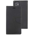 For iPhone 12 mini GOOSPERY FANCY DIARY Cross Pattern Horizontal Flip Leather Case with Holder & Card Slots & Wallet(Black) - 2