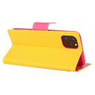 For iPhone 12 / 12 Pro GOOSPERY FANCY DIARY Cross Pattern Horizontal Flip Leather Case with Holder & Card Slots & Wallet(Yellow) - 3