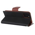 For iPhone 12 / 12 Pro GOOSPERY FANCY DIARY Cross Pattern Horizontal Flip Leather Case with Holder & Card Slots & Wallet(Black Brown) - 3