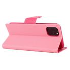 For iPhone 12 / 12 Pro GOOSPERY FANCY DIARY Cross Pattern Horizontal Flip Leather Case with Holder & Card Slots & Wallet(Pink) - 3