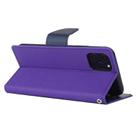 For iPhone 12 / 12 Pro GOOSPERY FANCY DIARY Cross Pattern Horizontal Flip Leather Case with Holder & Card Slots & Wallet(Purple) - 3