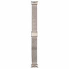 For Xiaomi Smart Band 9 / 8 Integrated Buckle Embossed Milanese Metal Watch Band(Starlight) - 3