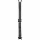 For Xiaomi Smart Band 9 / 8 Integrated Buckle Embossed Milanese Metal Watch Band(Black) - 3