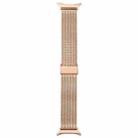 For Samsung Galaxy Watch Ultra 47mm Integrated Buckle Embossed Milanese Metal Watch Band(Rose Gold) - 3