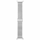 For Samsung Galaxy Watch Ultra 47mm Integrated Buckle Embossed Milanese Metal Watch Band(Silver) - 3