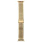 For Apple Watch 42mm / 41mm / 40mm / 38mm Integrated Buckle Embossed Thick Milanese Metal Watch Band(Gold) - 3