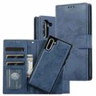 For Samsung Galaxy Note10 Retro 2 in 1 Detachable Magnetic Horizontal Flip TPU + PU Leather Case with Holder & Card Slots & Photo Frame & Wallet(Dark Blue) - 1