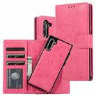 For Samsung Galaxy Note10 Retro 2 in 1 Detachable Magnetic Horizontal Flip TPU + PU Leather Case with Holder & Card Slots & Photo Frame & Wallet(Pink) - 1