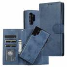 For Samsung Galaxy Note10+ Retro 2 in 1 Detachable Magnetic Horizontal Flip TPU + PU Leather Case with Holder & Card Slots & Photo Frame & Wallet(Dark Blue) - 1