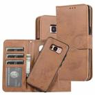 For Samsung Galaxy S8 Retro 2 in 1 Detachable Magnetic Horizontal Flip TPU + PU Leather Case with Holder & Card Slots & Photo Frame & Wallet(Brown) - 1