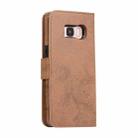 For Samsung Galaxy S8 Retro 2 in 1 Detachable Magnetic Horizontal Flip TPU + PU Leather Case with Holder & Card Slots & Photo Frame & Wallet(Brown) - 3