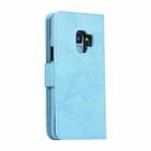 For Samsung Galaxy S9 Retro 2 in 1 Detachable Magnetic Horizontal Flip TPU + PU Leather Case with Holder & Card Slots & Photo Frame & Wallet(Sky Blue) - 3