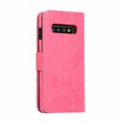 For Samsung Galaxy S10 Retro 2 in 1 Detachable Magnetic Horizontal Flip TPU + PU Leather Case with Holder & Card Slots & Photo Frame & Wallet(Pink) - 3