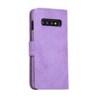 For Samsung Galaxy S10 Retro 2 in 1 Detachable Magnetic Horizontal Flip TPU + PU Leather Case with Holder & Card Slots & Photo Frame & Wallet(Purple) - 3