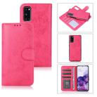 For Samsung Galaxy S20 Retro 2 in 1 Detachable Magnetic Horizontal Flip TPU + PU Leather Case with Holder & Card Slots & Photo Frame & Wallet(Pink) - 1