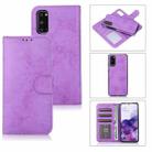 For Samsung Galaxy S20 Retro 2 in 1 Detachable Magnetic Horizontal Flip TPU + PU Leather Case with Holder & Card Slots & Photo Frame & Wallet(Purple) - 1