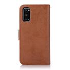 For Samsung Galaxy S20 Retro 2 in 1 Detachable Magnetic Horizontal Flip TPU + PU Leather Case with Holder & Card Slots & Photo Frame & Wallet(Brown) - 3