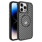 For iPhone 14 Pro Max O-Shape Hollow Cooling Lens Holder MagSafe Phone Case(Black) - 1