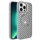 For iPhone 13 Pro Max O-Shape Hollow Cooling Lens Holder MagSafe Phone Case(Grey) - 1