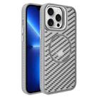 For iPhone 13 Pro O-Shape Hollow Cooling Lens Holder MagSafe Phone Case(Grey) - 1